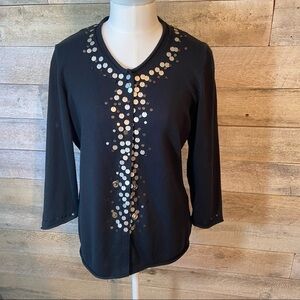 Verge girl embellished  cardigan sweater in medium